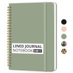 Spiral College Ruled Notebook, 140 Pages - Green