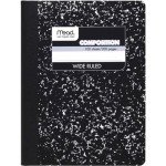 Mead Wide Ruled Composition Notebook - Black Marble