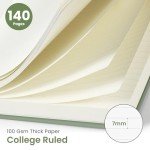 Spiral College Ruled Notebook, 140 Pages - Green