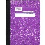Mead Wide Ruled Composition Notebook - Black Marble