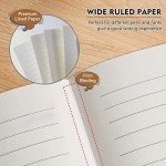 Brown Leather Hardcover Journal with 200 Pages