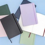 Black Lined Journal Notebook - 160 Pages, Medium