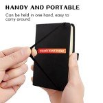 2-Pack Mini Leather Pocket Notebooks with Pen