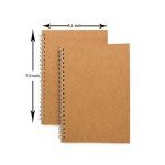 Spiral Notebook Journal 2-Pack with Blank Pages