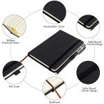 2-Pack Mini Leather Pocket Notebooks with Pen