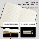 2-Pack Mini Leather Pocket Notebooks with Pen