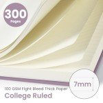Purple Lined Spiral Notebook Journal - 300 Pages