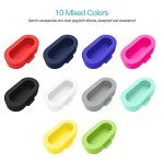 10 Pack Dust Plug Compatible for Garmin Watch Smartwatch Silicone Charger Port Protector Anti Dust Plugs Caps Cover (Multi Colors)