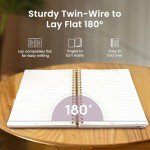 Purple Lined Spiral Notebook Journal - 300 Pages