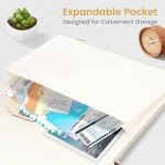 A5 Hardcover Lined Journal Notebook in Grey Beige