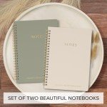 Cute Aesthetic Spiral Notebook Set of 2