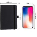 2-Pack Mini Leather Pocket Notebooks with Pen