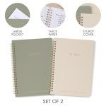 Cute Aesthetic Spiral Notebook Set of 2