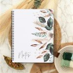 Cute Floral Spiral Notebook - 10.5" x 8.5