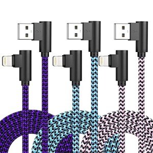iPhone Charger Cord Lightning Cable 10 ft 3 Pack iPhone Charging Cable Long iPhone 11 Charger 10ft [Apple Certified] Nylon Braided Fast Charging for 13 mini/13/12/11 Pro MAX/XR/XS/8/7/Plus/6S/SE/iPad…