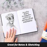 A5 Lined Hardcover Journal Notebook - Black