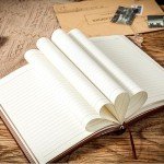 Black Leather Lined Journal for Men