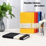 A5 Lined Hardcover Journal Notebook - Black