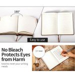 Black Leather Lined Journal for Men