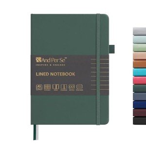 &And Per Se A5 Lined Journal Notebook – Green