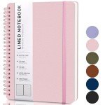 Pink Spiral Journal Notebook - 160 Pages A5