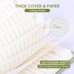 Light Green A5 Spiral Journal Notebook, 160 Pages