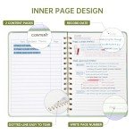 Light Green A5 Spiral Journal Notebook, 160 Pages