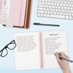 Pink Spiral Journal Notebook - 160 Pages A5