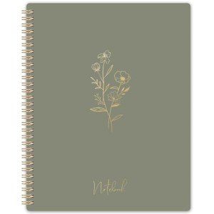Green College Ruled Spiral Notebook - 110 Pages
