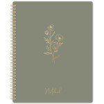 Green College Ruled Spiral Notebook - 110 Pages