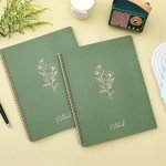 Green College Ruled Spiral Notebook - 110 Pages
