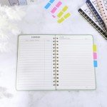 Light Green A5 Spiral Journal Notebook, 160 Pages