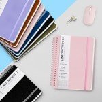 Pink Spiral Journal Notebook - 160 Pages A5