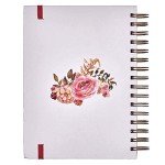 Inspirational Pink Floral Journal with Bible Verse