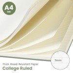 Taja Green Spiral Notebook, 8.5"x11" A4 Size