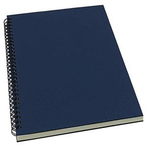 B5 Spiral Notebook with Lined Pages - Blue