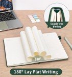 A5 Leather Lined Journal Notebook - 200 Pages