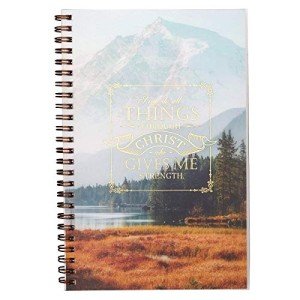 Inspirational Christian Notebook with Bible Verse