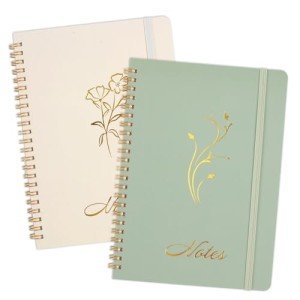 Joyberg Cute Aesthetic Spiral Notebooks - 2 Pack