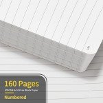 Purple Hardcover Lined Journal Notebook - 160 Pages