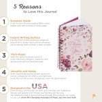 Inspirational Pink Floral Journal with Bible Verse
