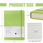 Grass Green Lined Journal Notebook - 160 Pages