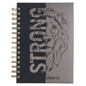 Inspirational Lion Journal with Scripture - Large