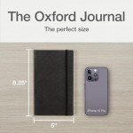 Black Lined Oxford Writing Notebook - 192 Pages
