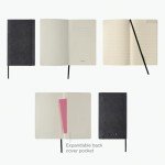 Black Lined Oxford Writing Notebook - 192 Pages