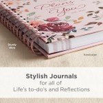 Inspirational Pink Floral Journal with Bible Verse