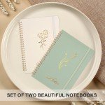 Joyberg Cute Aesthetic Spiral Notebooks - 2 Pack