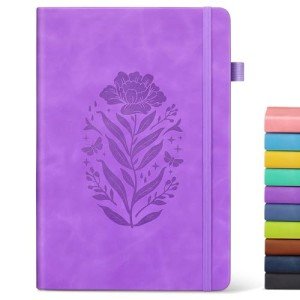 Purple A5 Lined Journal Notebook for Writing