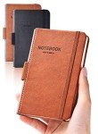 Pocket Notebook 2-Pack: Leather Cover Mini Journals