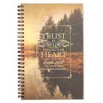 Inspirational Notebook: Trust in the Lord 128 Pages